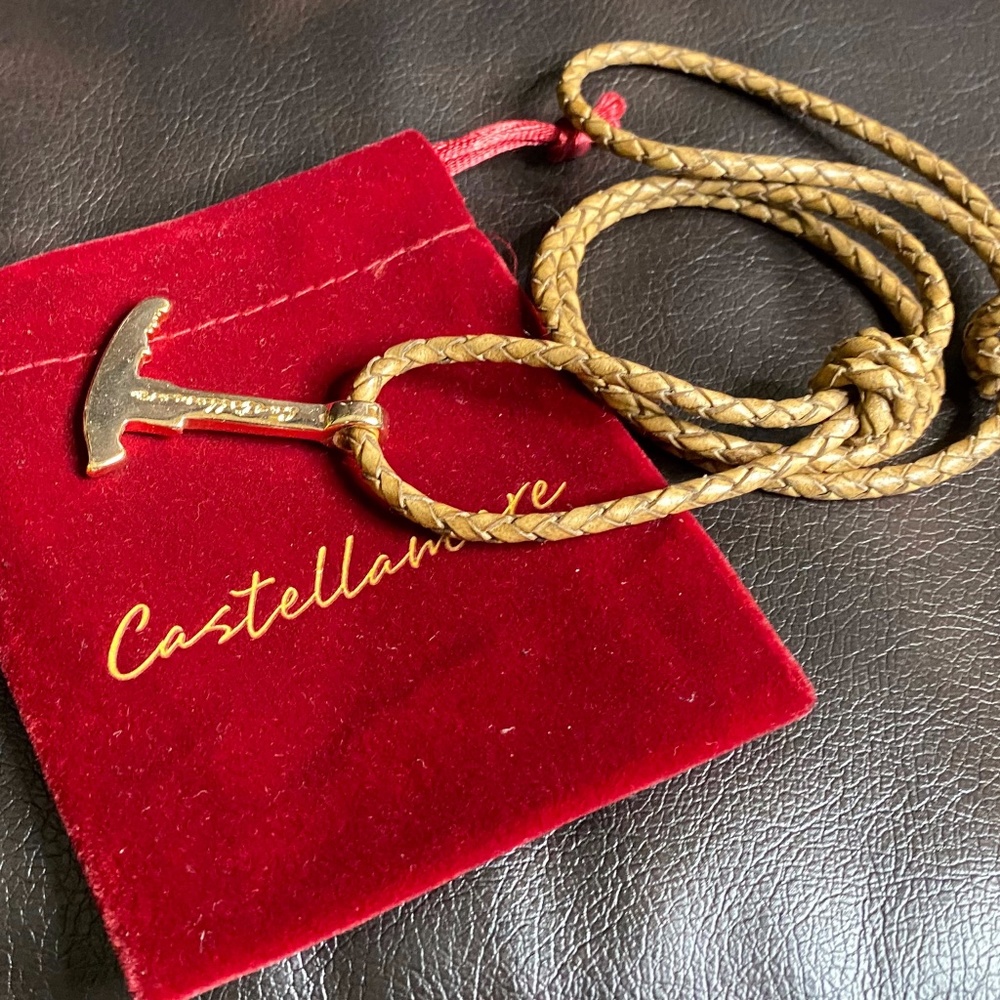 Bracelet Rope Expandable Wrap w/Gold Hammer Clasp
